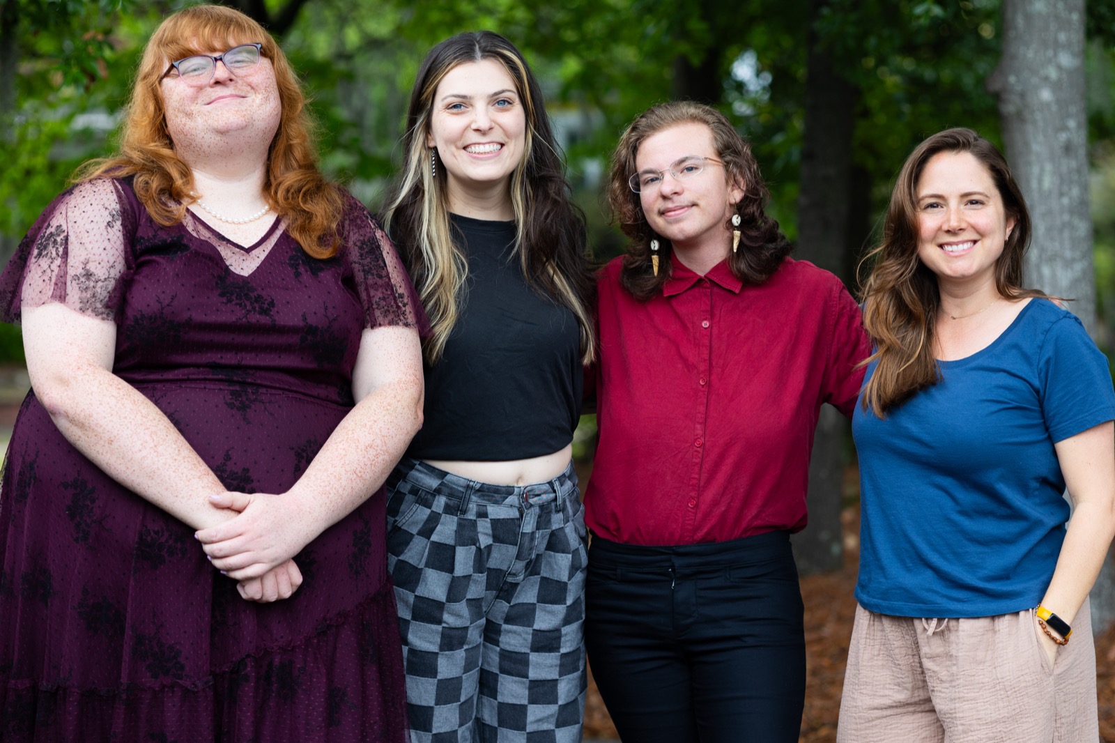LGBTQ Center staff standing together outdoors